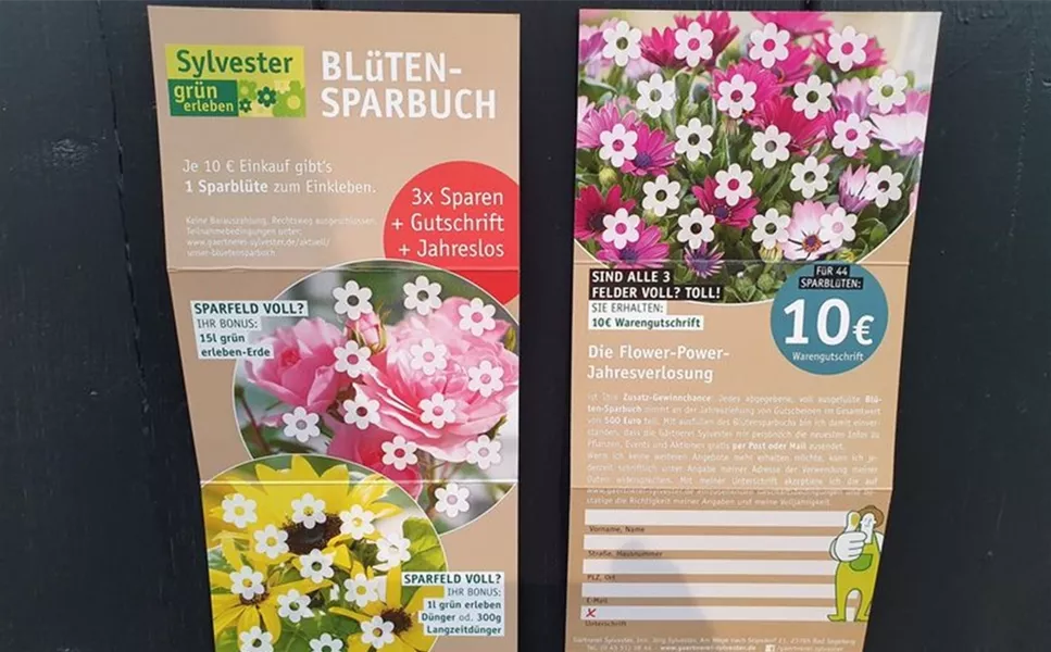 Viele unserer Kunden - UNSER BLÜTENSPARBUCH